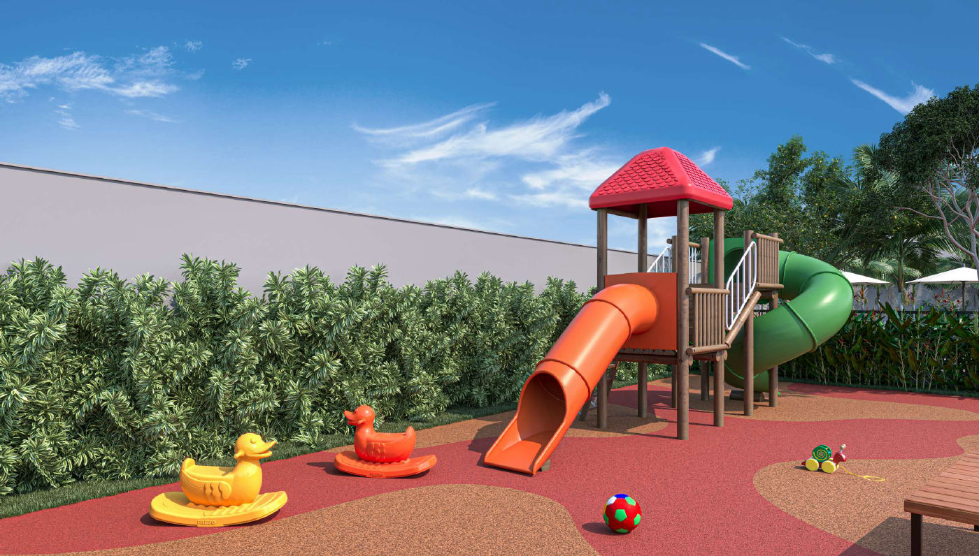Perspectiva ilustrada do playground